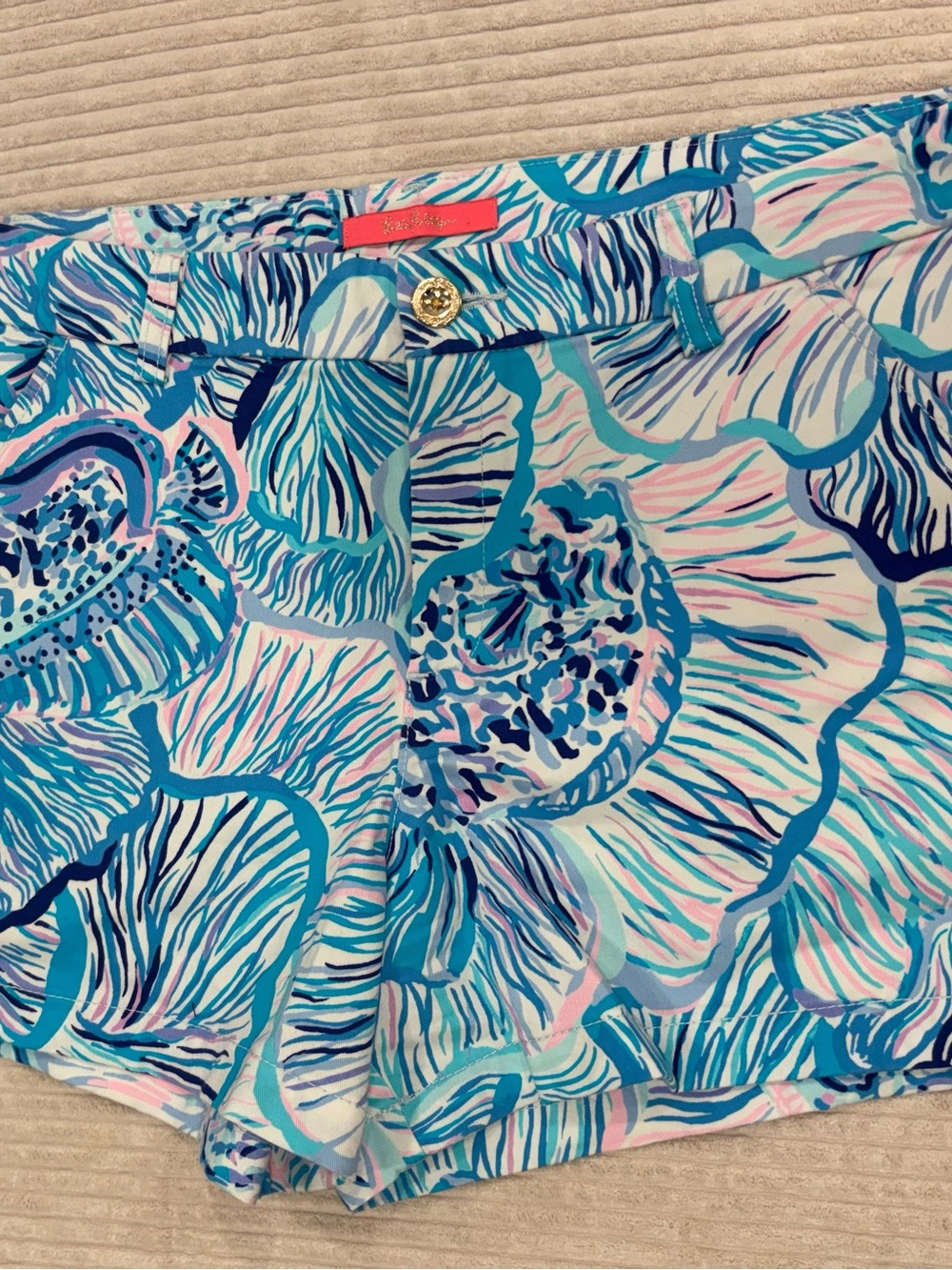 Lilly Pulitzer Blue Printed Shorts